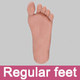 Regular Feet (Required) Selected Feet type is Regular Feet